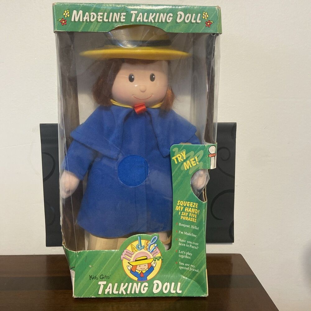 VTG 1998 Kids Gifts Talking Madeline Plush Doll Ludwig Bemelmans NEW in Box